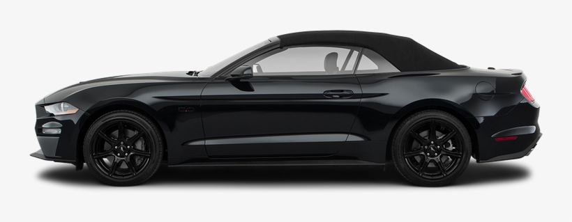 Drivers Side Profile, Convertible Top Up - 2019 Black Mustang Convertible, transparent png download