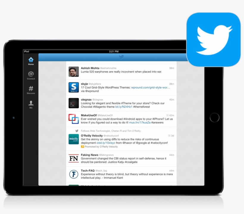 Twitter Twitter - Twitter Page On Ipad, transparent png download