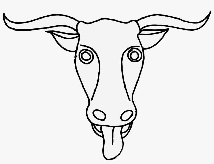 Bull's Head Cabossed - Sketch, transparent png download