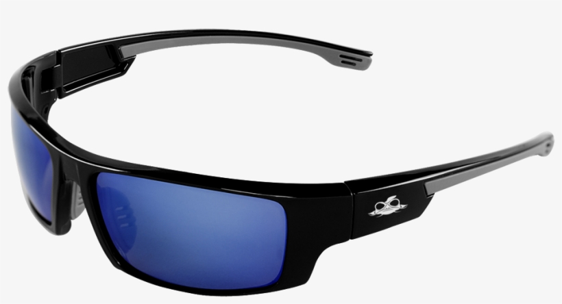 Polarized Blue Mirror Lens Safety Glasses - Sunglasses, transparent png download