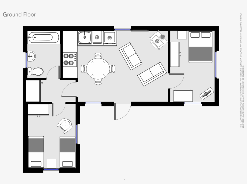 Clogwyn Cottage - Floor Plan, transparent png download