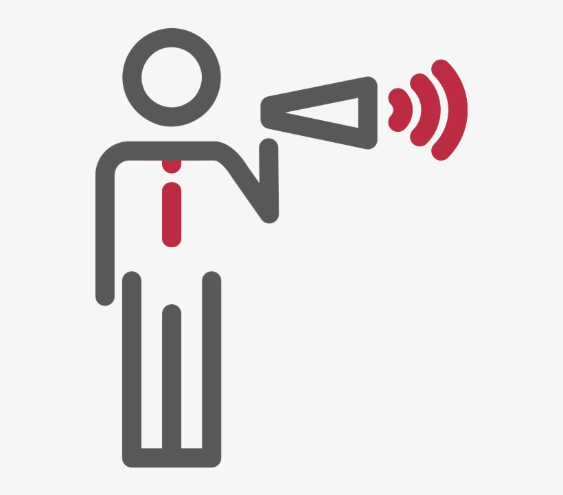 Человек С Мегафоном Иконка, transparent png download