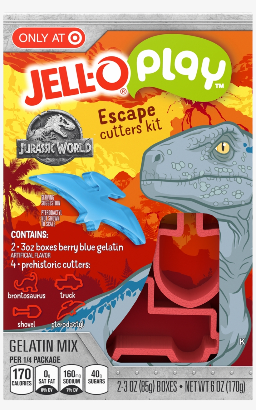 Jell-o Play Gelatin Mix Jurassic World Escape Cutters - Jello, transparent png download