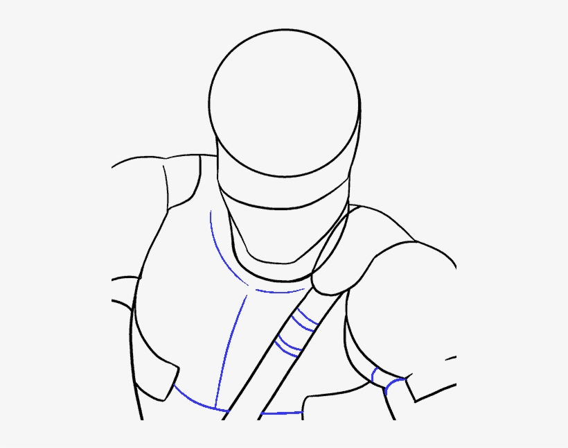 How To Draw Deadpool - Line Art, transparent png download