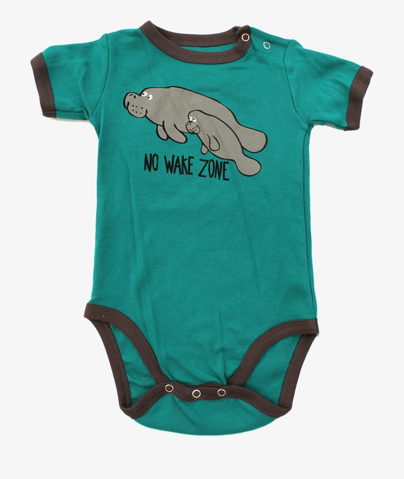 Baby One Piece Creeper No Wake Zone - Hippopotamus, transparent png download