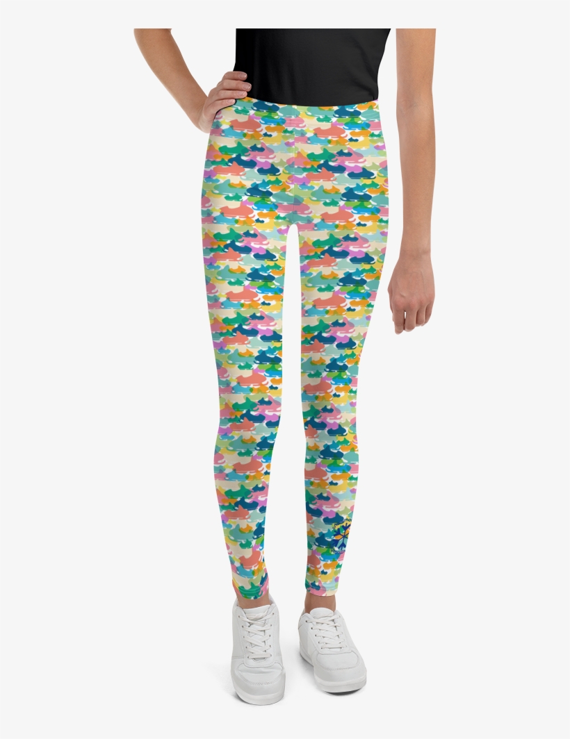 Sled Camo Multi - Leggings, transparent png download