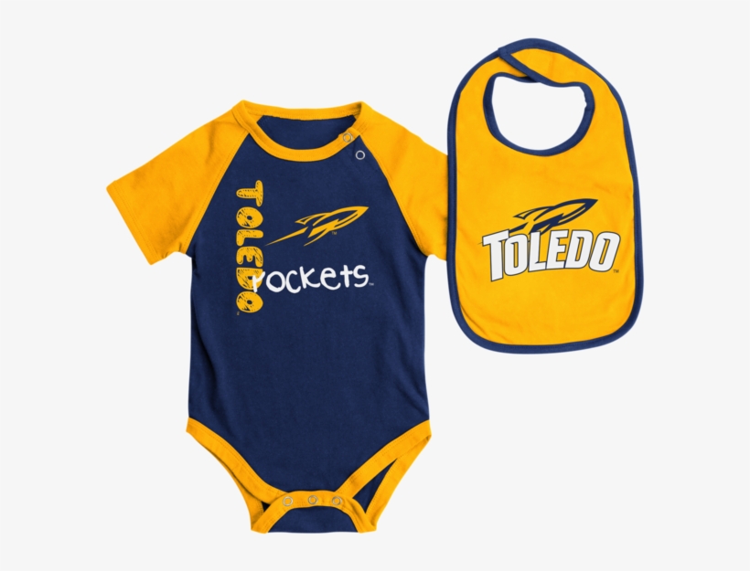 University Of Toledo Infant Rookie Onesie And Bib Set - Infant Bodysuit, transparent png download