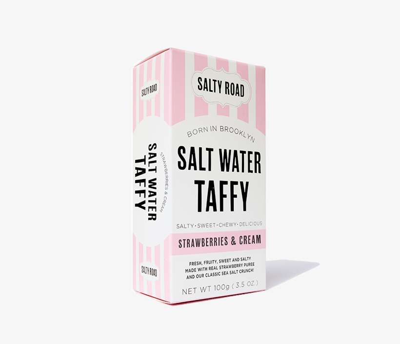 Strawberries & Cream Salt Water Taffy - Paper, transparent png download