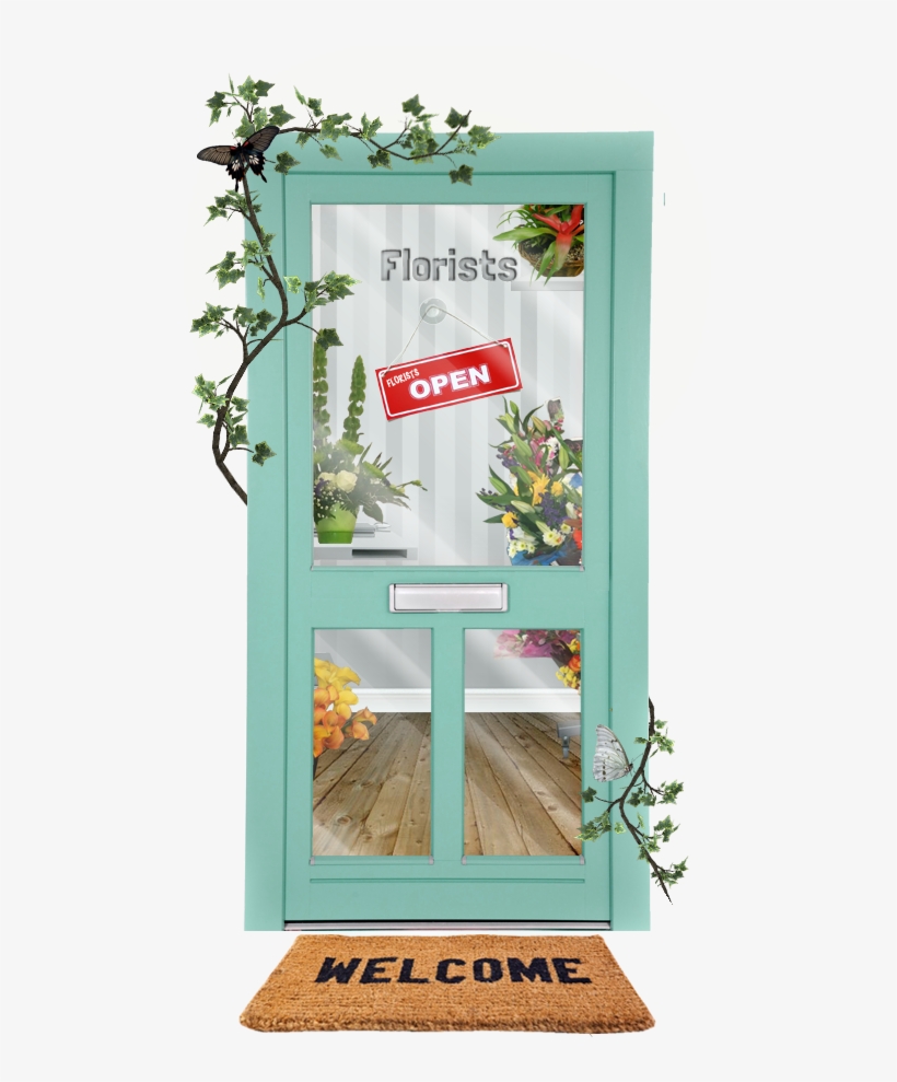 Delivering Flowers Throughout Donegal - Door, transparent png download