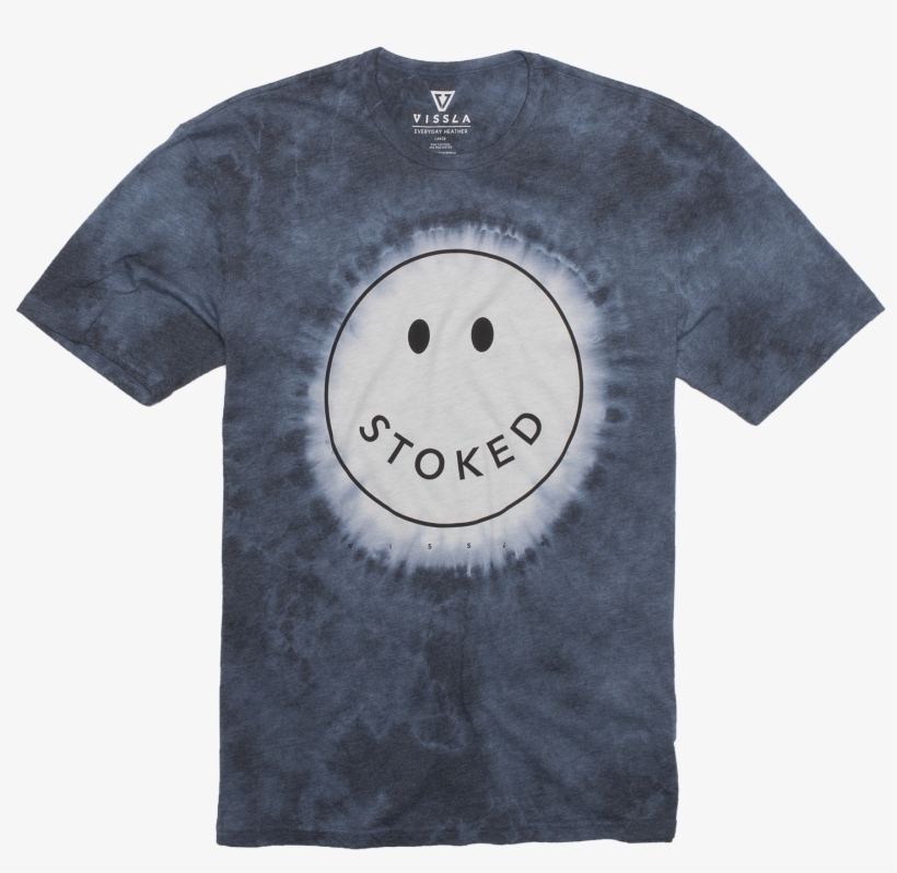 Stoked Tie Dye Tee - T-shirt, transparent png download