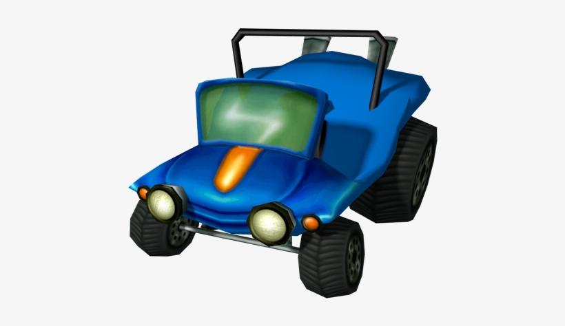 Crash Bandicoot The Wrath Of Cortex Blue Enemy Car - Crash Bandicoot The Wrath Of Cortex Car, transparent png download