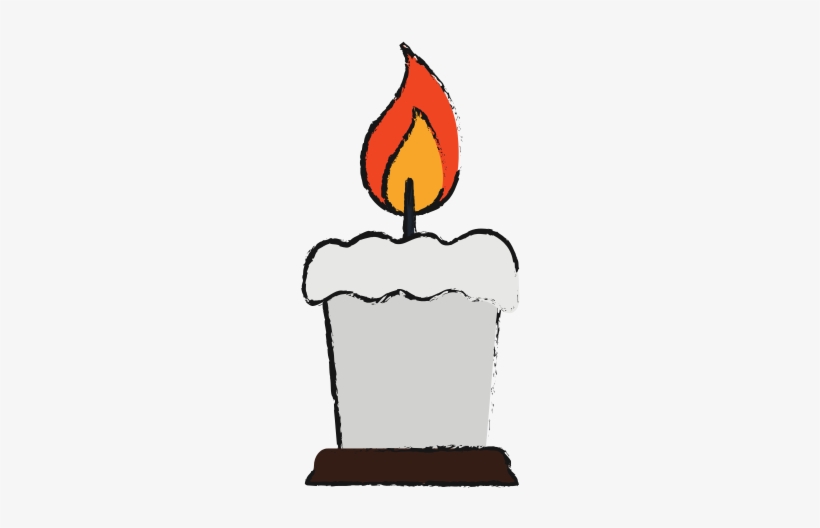 Lit Candle Icon Image - Flame, transparent png download