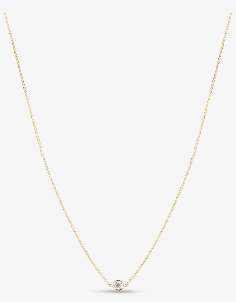 Diamonds By The Inchnecklace With 1 Diamond Station - Necklace With 1 Diamond Station Roberto Coin, transparent png download