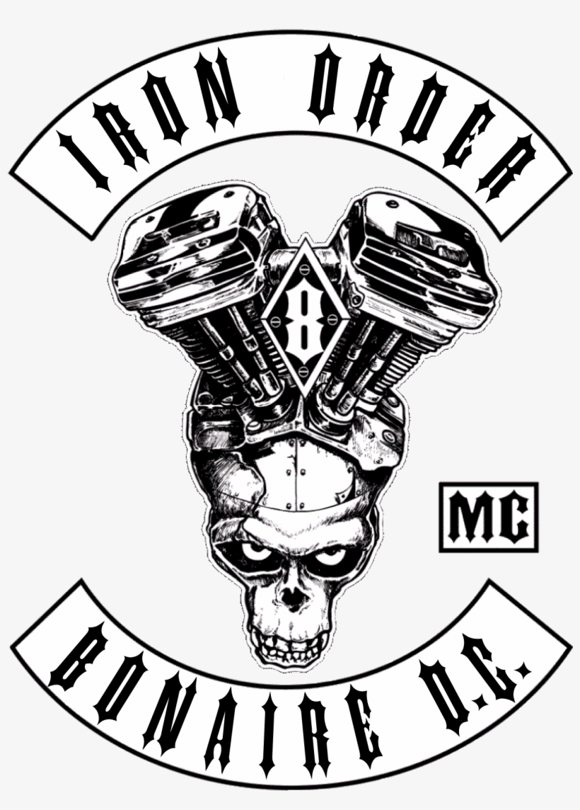Png Free Biker Drawing Motorcycle Club Iron Order Mc PNG Image