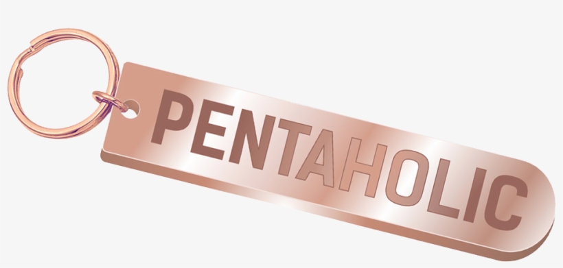 Pentaholic Rose Gold Keychain - Pentatonix Keychain, transparent png download
