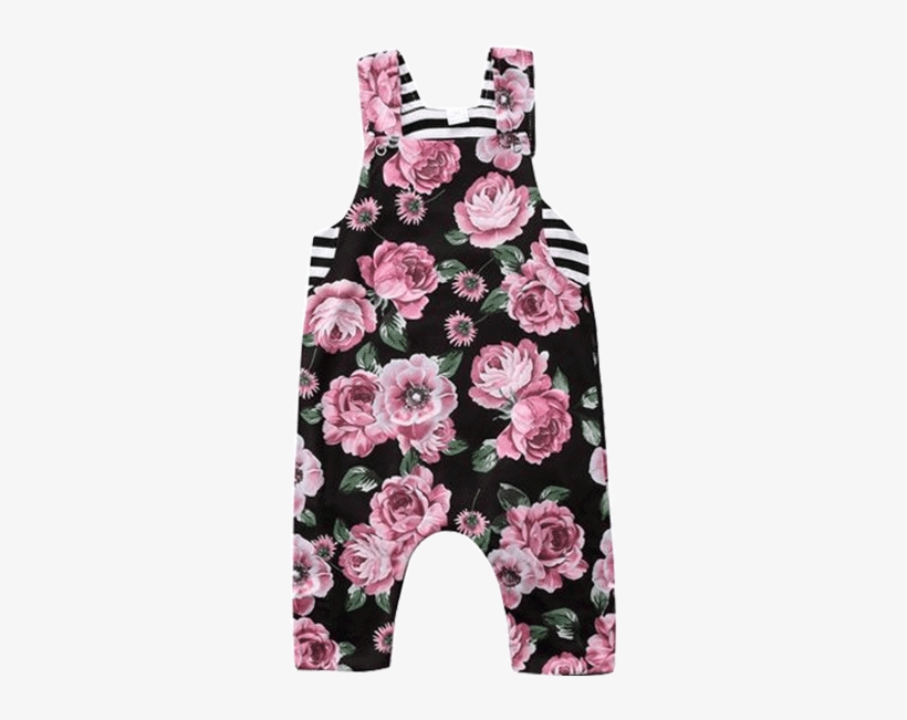 Petite Bello Romper 0-6 Months Floral Striped Romper - Clothing, transparent png download