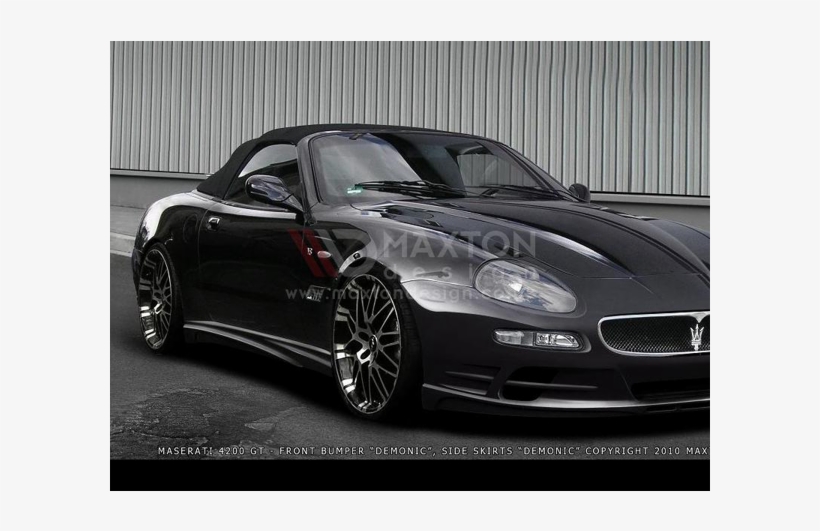 Gloss Black Side Skirts Maserati 4200 Gt Spyder - 4200 Gt Maserati Png, transparent png download