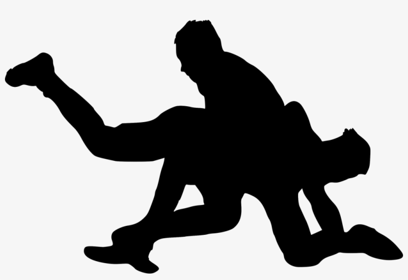 Free Png Sport Wrestling Silhouette Png Images Transparent - Wrestling Clip Art, transparent png download