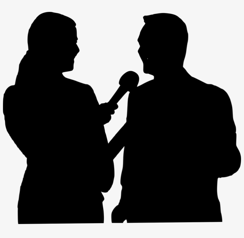Silhouette, Business, Ceo, Company, Interview - Journalist Silhouette Png, transparent png download