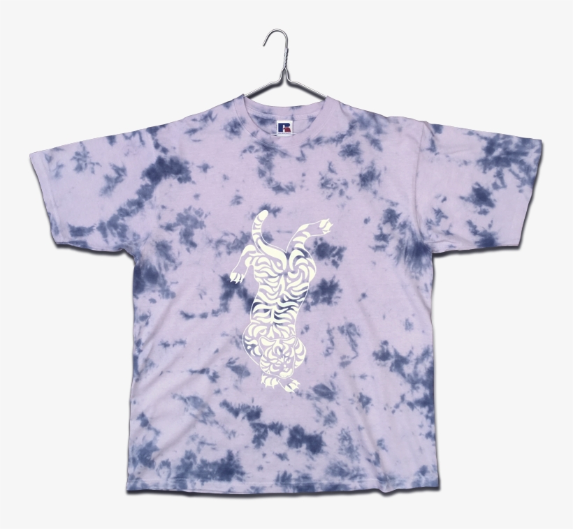 Tie Dye Tiger Big Tee Product Main - Tie-dye, transparent png download