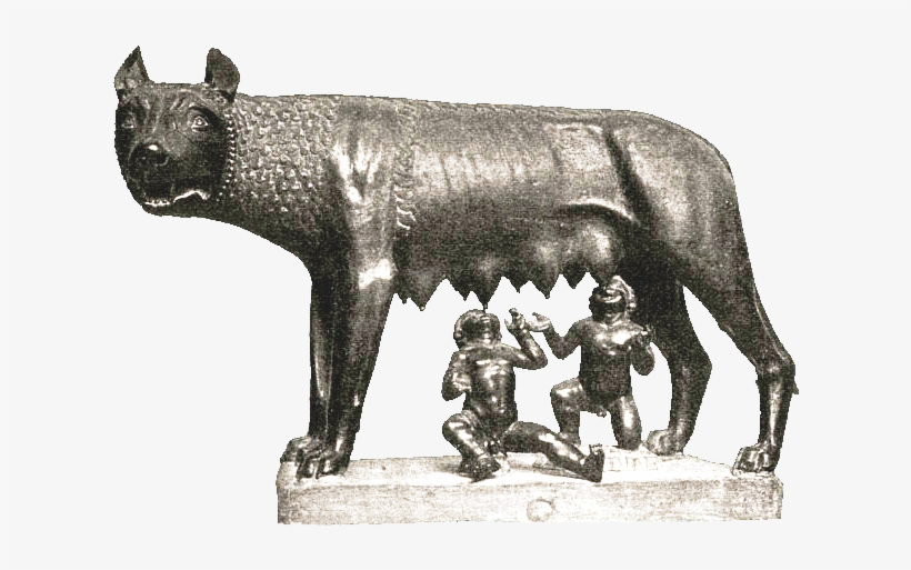 Lupacapitolina - Romulus And Remus Transparent, transparent png download