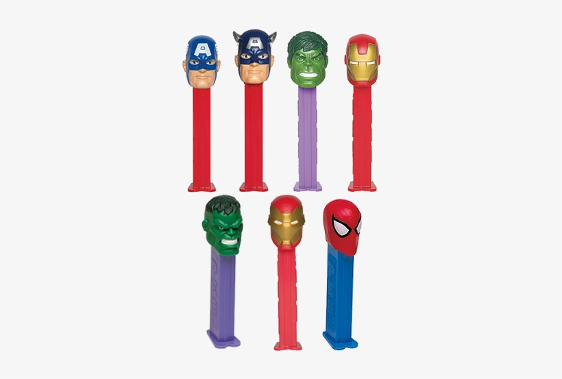 Pez Marvel Superheroes Candy Dispenser - Iron Man Action Figure With Iron Man Mask And Pez Set, transparent png download