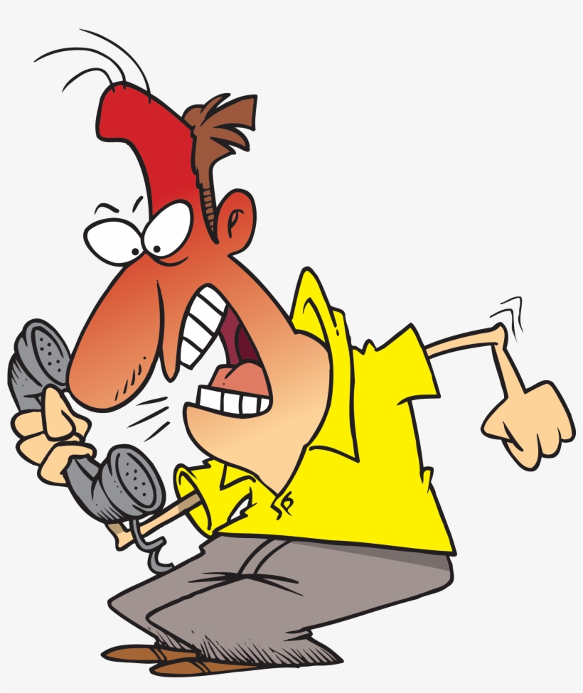 Jpg Royalty Free Stock Call Cilpart Stylist And Luxury - Angry Customer Clipart, transparent png download