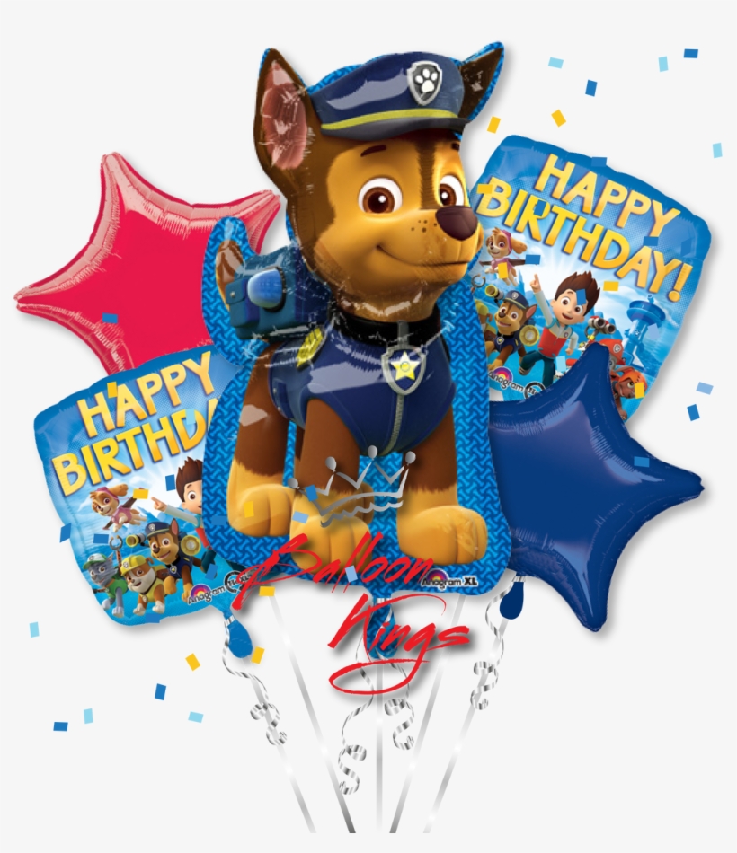 Paw Patrol Chase Png - Paw Patrol Chase Foil Shape Balloon, transparent png download