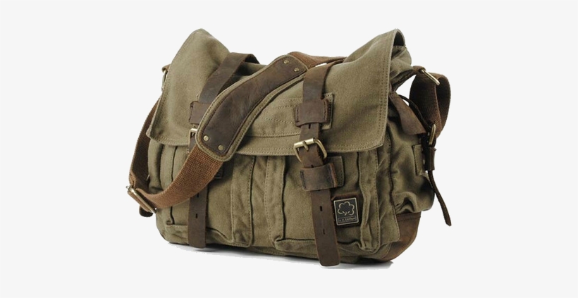 Bag - Canvas Messenger Bag, transparent png download
