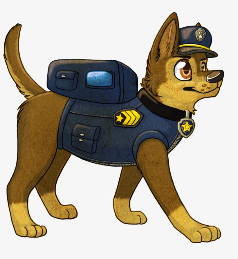 Download Chase Is On The Case Paw Patrol Chase Art Transparent PNG 