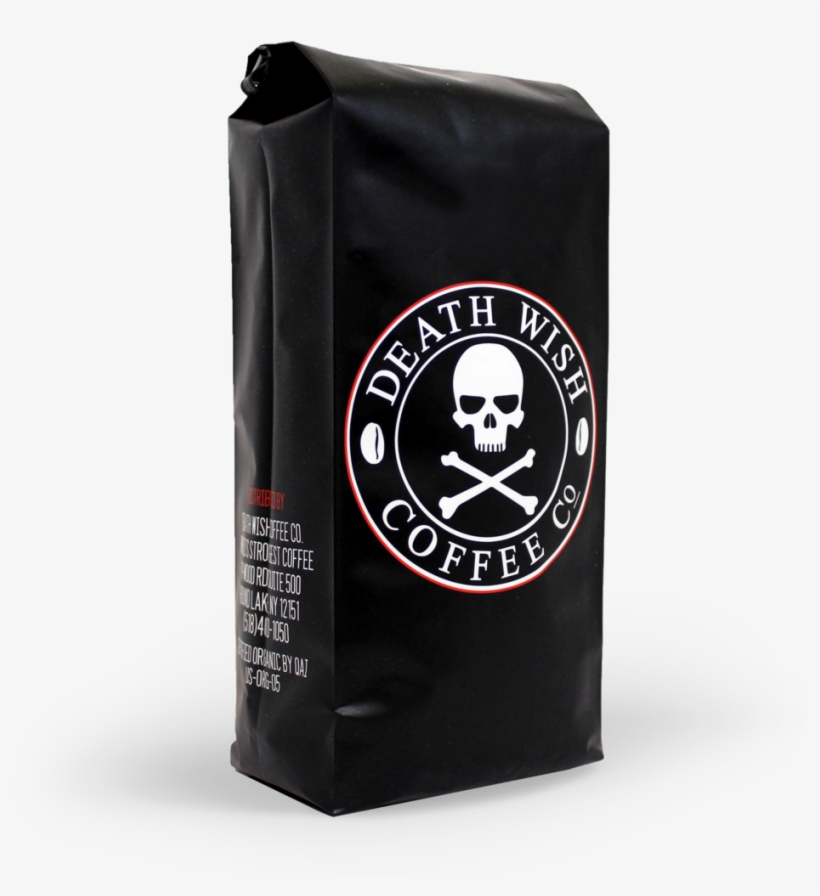 Death Wish Coffee Flat Bottom Bag - Death Wish Coffee India, transparent png download