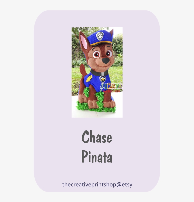 Paw Patrol Chase Pinata - Polos Con Frases Graciosas, transparent png download