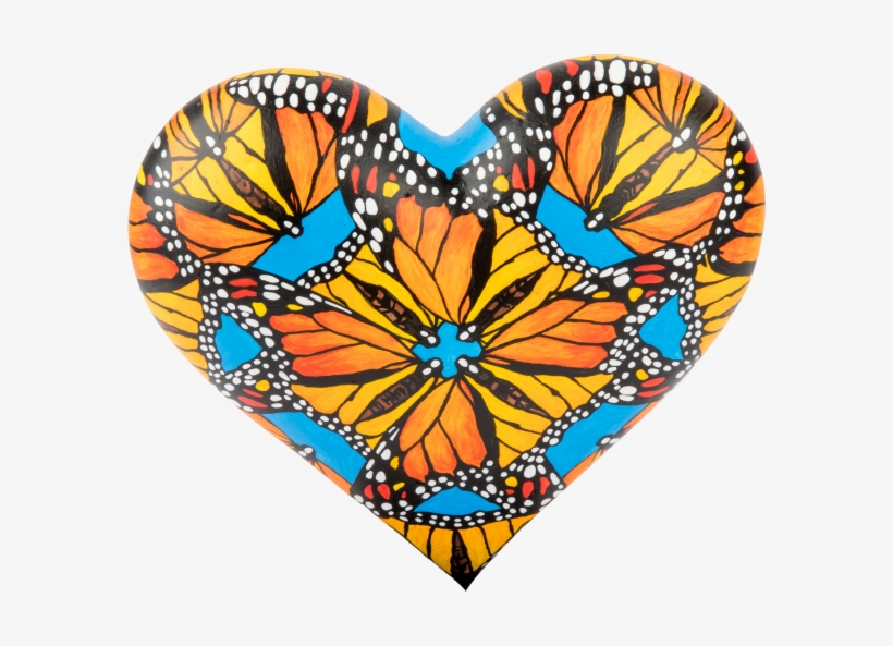 2018 Mini Heart By Entropy "monarch Heart" - Mini, transparent png download