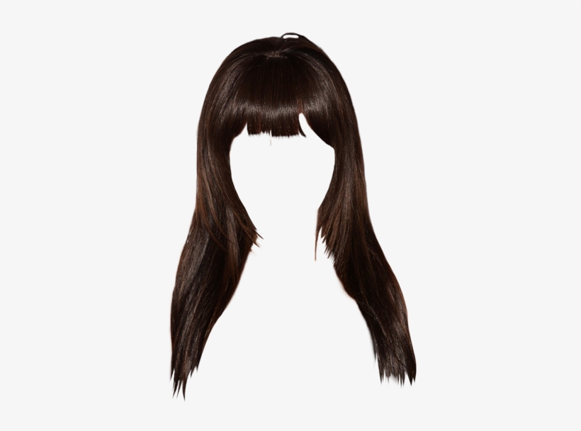 Kim Kardashian Long Straight Formal Hairstyle With - Lace Wig, transparent png download