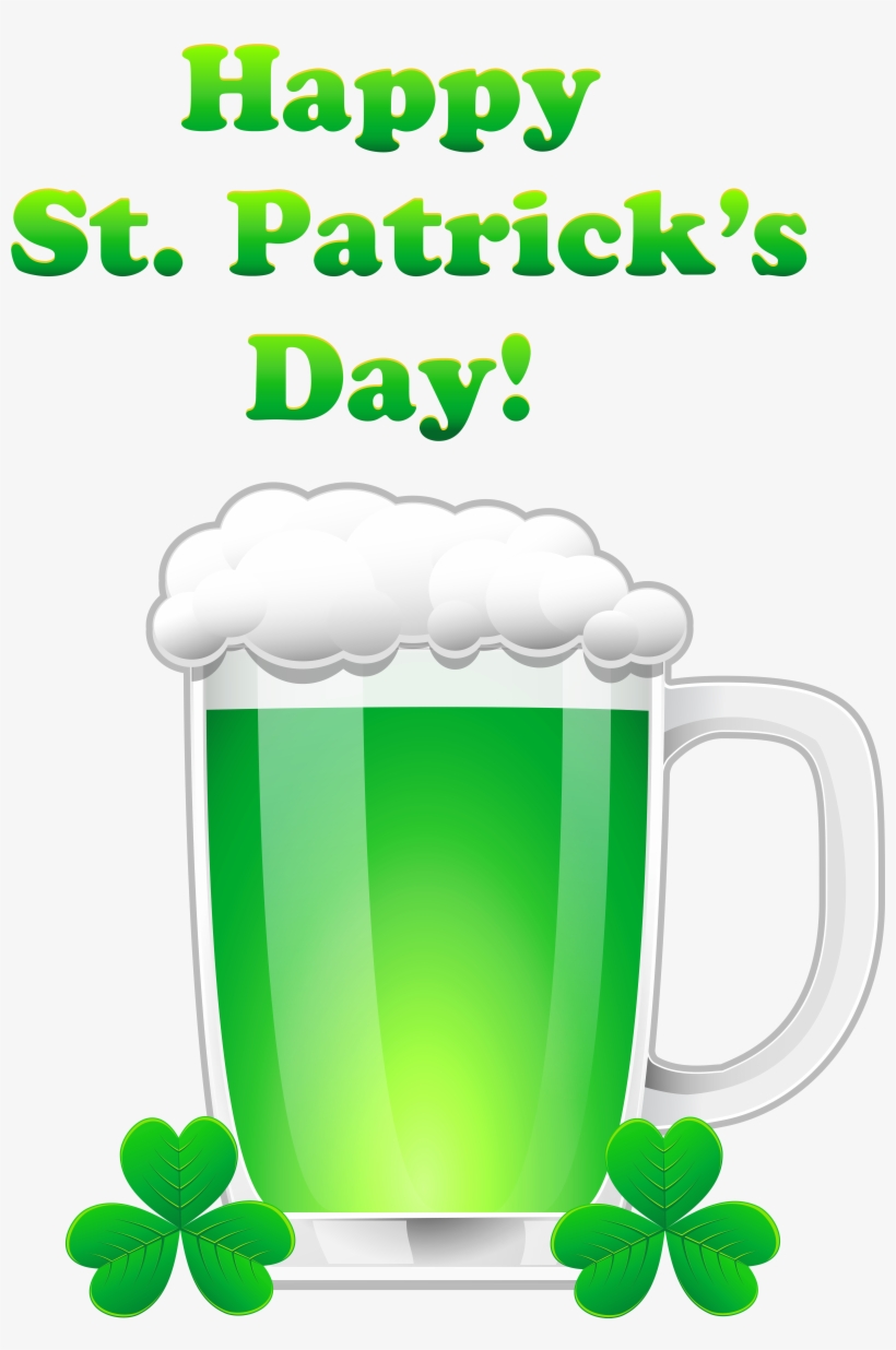Happy Patrick S With Green Beer Transparent - Png Saint Patrick's Day, transparent png download