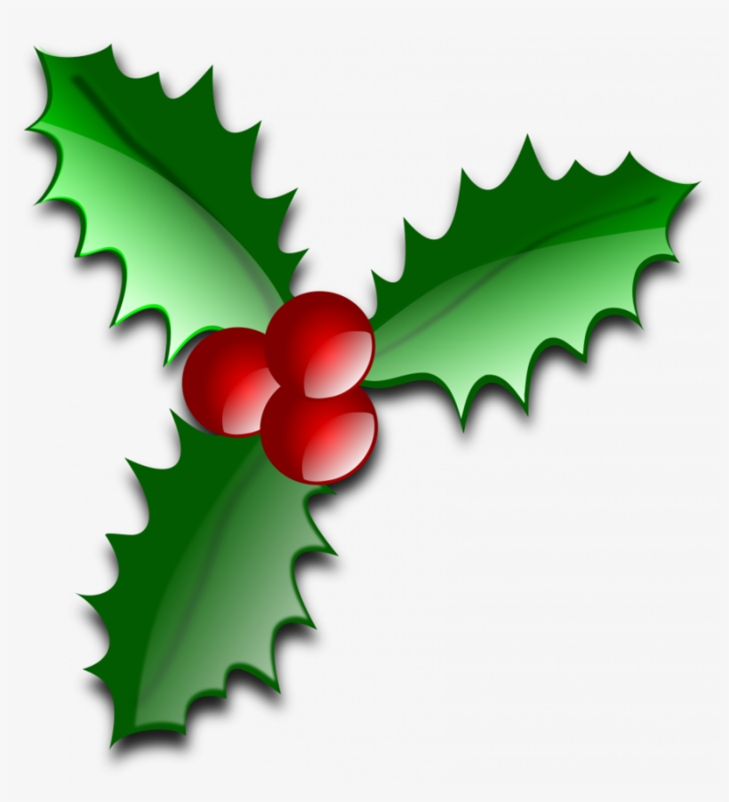 Holly Christmas Png Clipart Christmas Day Common Holly - Leaves Of Christmas Tree, transparent png download