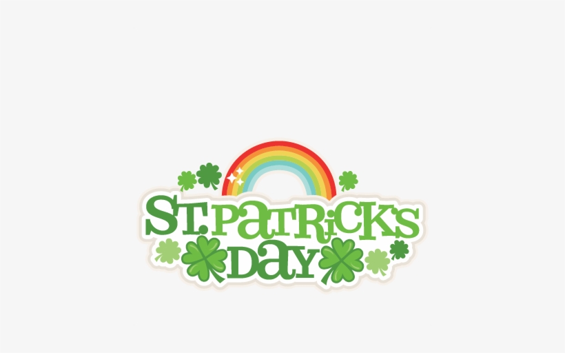 Patrick's Day Title Svg Scrapbook Cut File Cute Clipart - Cute St Patrick Clip Art, transparent png download