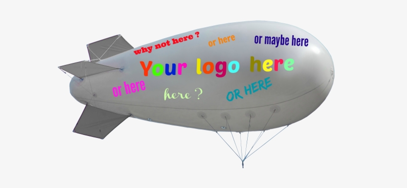 Whether A Zeppelin, An Airship, A Dirigible Or A Blimp, - Blimp, transparent png download