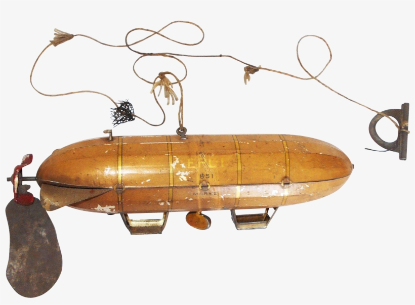 Early 1900's German Lehmann Tin Windup Epl - Airship, transparent png download