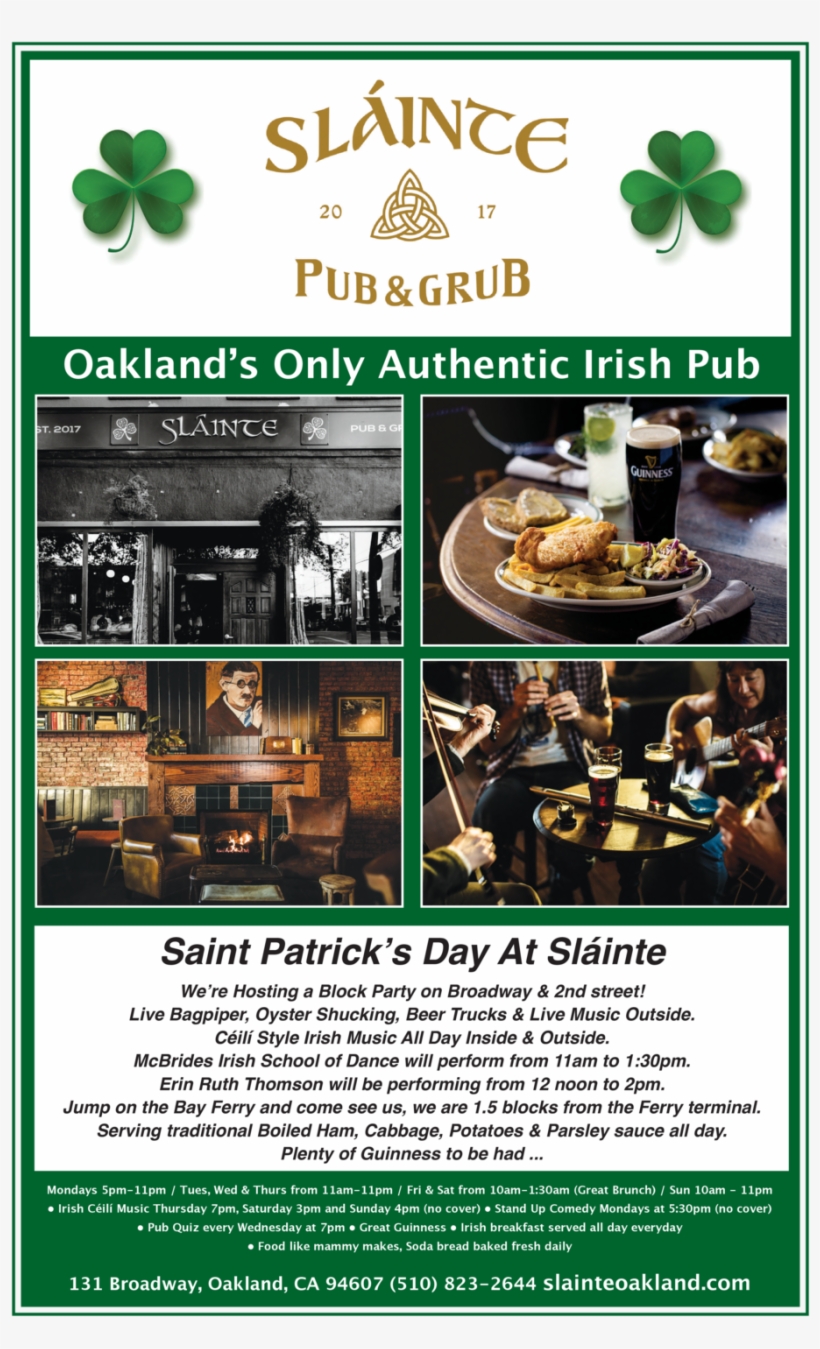 Patrick's Day Block Party Jack London Improvement District - Saint Patrick's Day, transparent png download