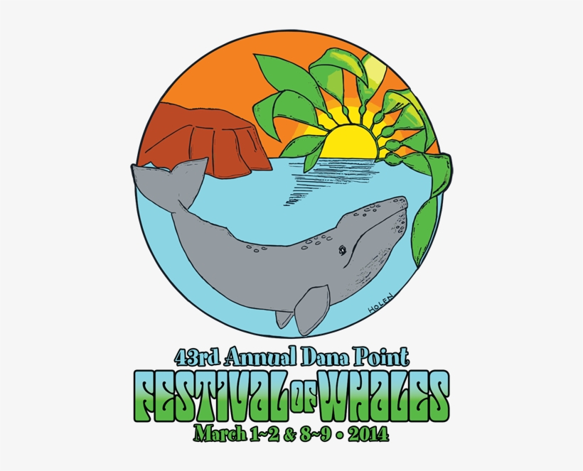2014 Sarah Holen - Dana Point Whale Festival Logo, transparent png download