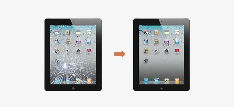 We Can Help You With The Broken Glass Of Your Ipad - Apple Ipad 3 Broken Screen Fix, transparent png download