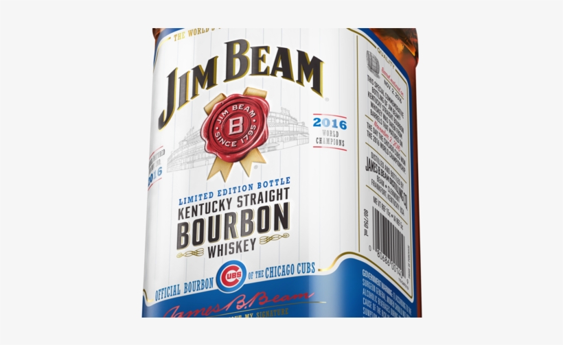 Jim Beam Is All In With The World Champion Chicago - Jim Beam Kentucky Straight Bourbon Whiskey 750ml, transparent png download