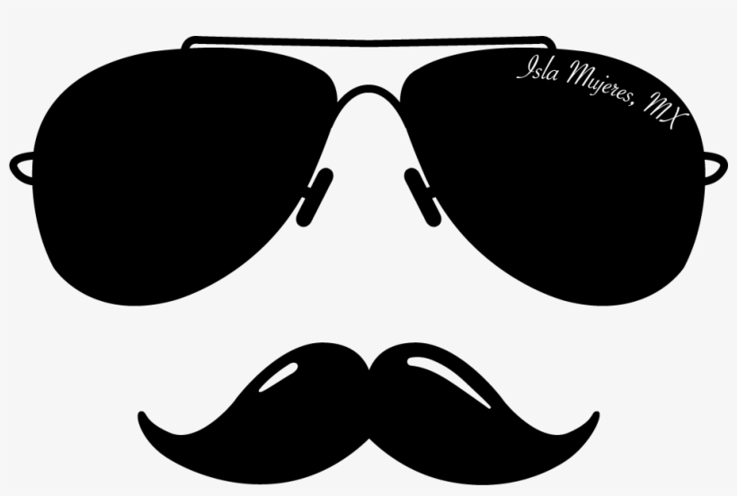 Jpg Black And White Library Sunglasses And Mustaches - Mustache With Sunglasses Png, transparent png download