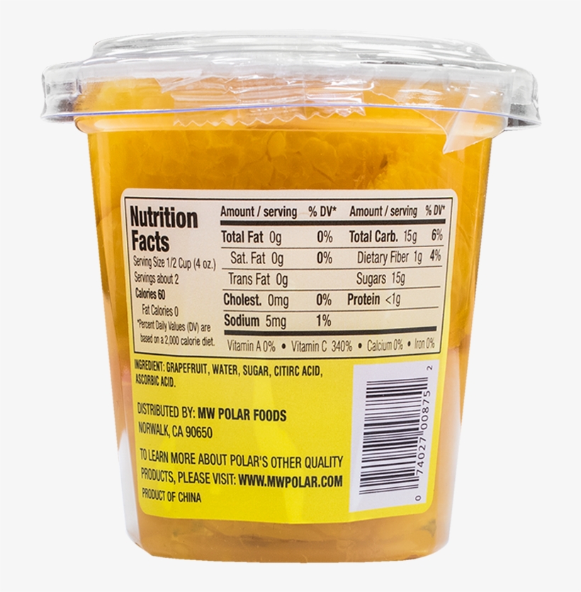 Grapefruit Cup In Light Syrup, transparent png download