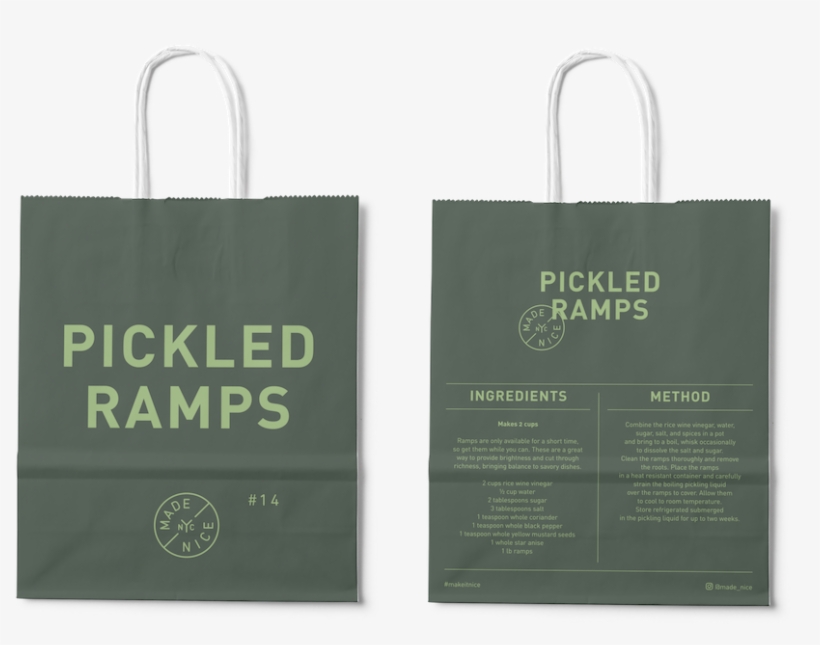 To-go Bags At David Humm And Will Guidara's Made Nice - Paper Bag, transparent png download