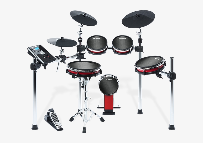 Alesis Crimson Mesh Drum Kit, transparent png download
