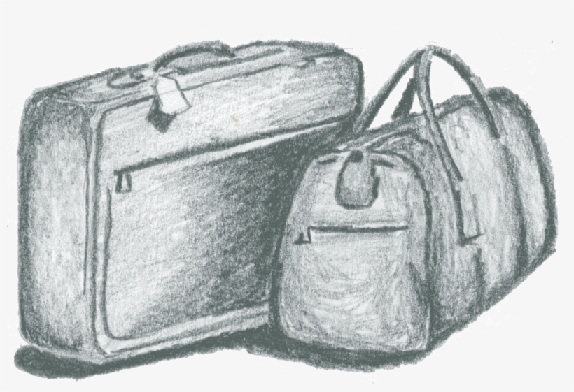Luggage - Luggage Png Black And White, transparent png download