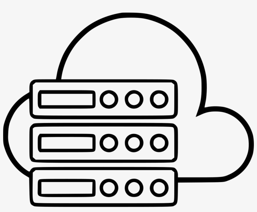 Cloud Server Comments - Line Art, transparent png download