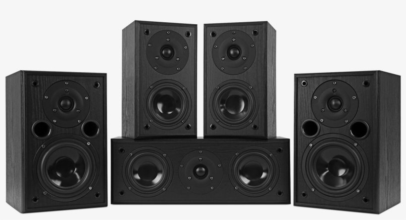 Fluance Av5htb Dynamic Home Theater Surround Sound - Subwoofer, transparent png download